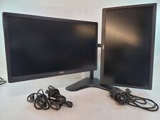 2x Dual Dell 24inch Business 1080p Gaming MonitorS W/ Dual Stand +Cables (Grd A) picture