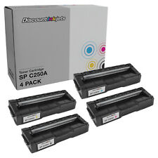 Toner Cartridges for Ricoh SP C250 (Black, Cyan, Magenta, Yellow 4-Pack) picture