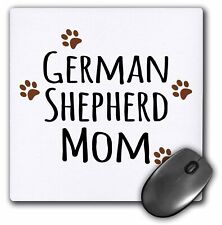 3dRose German Shepherd Dog Mom - Alsatian - Doggie by breed - brown muddy paw pr picture