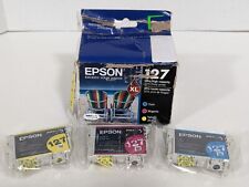 Epson 127XL Color 3 Pack Cyan Magenta Yellow Extra High Capacity Ink Cartridges picture