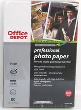 Office Depot, Professional Photo Paper, 4X6 Sheets, 50 Sheets, Brilliant Gloss. picture