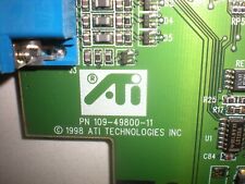 Lot of (2) ATI Technologies - PN 109-49800-11 - AMC Ver 2.0 - VGA Cards - 1998 picture