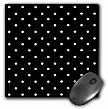 3dRose Black and white polka dot pattern - small dots - stylish classic - classy picture