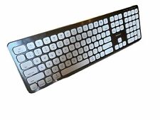 Macally Quick Switch Bluetooth Keyboard Mac/iPad/iPhone, PC Silver Rechargeable picture