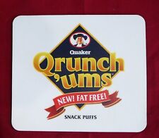 Rare? Vintage Quaker QRUNCH 'UMS Snack Puffs  MOUSE PAD Ltd Distribution picture