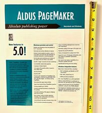 Aldus Pagemaker 1992 v5 Sell Sheet Slick - Amazing Vintage (pre Adobe Indesign) picture