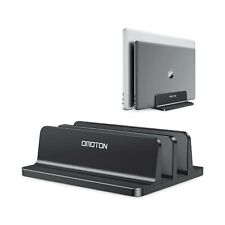 [Updated Dock Version] Vertical Laptop Stand, OMOTON Double Desktop Stand Hol... picture