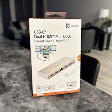 j5create JCD381 USB Type-C Dual HDMI Mini Dock Adapter | SILVER picture