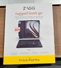 ZAGG - Rugged Book Go Keyboard Folio Case for Apple iPad Pro 11