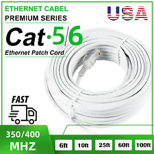 CAT6/CAT5E Ethernet Lan Network Cable RJ45 Patch Cable 6ft/10ft/25ft/60ft/100ft picture