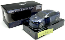 BMW 5 Series Sedan Mini car Blue Wireless Computer Mouse model Dealer Promo picture