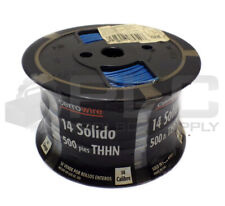NEW CERROWIRE 112-1454J 14 GAUGE SOLID THHN WIRE, BLUE, 500FT picture