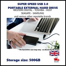 500GB PORTABLE EXTERNAL DRIVE HDD Xbox PC MAC PS4 USB3.0 HGST WD Samsung Seagate picture