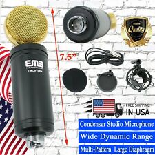 EMC910 Multi-Pattern Large Diaphragm Condenser Project Studio Microphone - Black picture