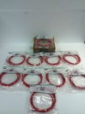 One Box of 10 NEW Panduit CAT-6 Patch Red Cable 8ft UTPSP8RDY  picture