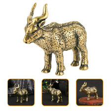  Small Antelope Decor Dorm Wall Toy Animals Brass Craft Statue Tabletop Antique picture