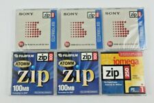 Mixed Lot 3 Sony Zip 100 IBM 100MB Disk -  2 Fujifilm 100 - Iomega 250 NEW Used picture