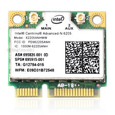 INTEL CENTRINO ADVANCED-N 6205 WIRELESS PCI EXPRESS 62205ANHMW 2.4/5Ghz 0X9JDY picture