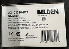 Belden AX101320 Modular Connectors (Keystone Jacks) CAT6+, RJ45, White 24 Pieces picture