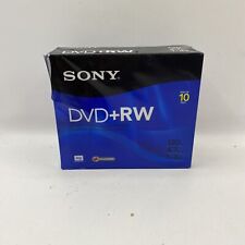 Sony DVD + RW 10 Pack Rewriteable DVD Discs 4.7GB 120 Min New 10pk picture