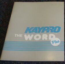 Kaypro 10 Spell Checker Software THE WORD PLUS 1982 V. 1.2 + MANUAL ONLY picture