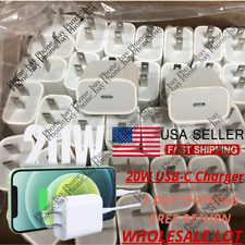 20W PD USB-C Power Adapter Fast Wall Charger For iPhone 13 12 11 Wholesale Lot picture