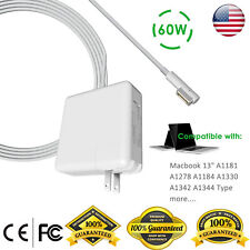 For Mac Book Pro Charger 60W L-Tip Magnetic Charger Power AC Adapter MacBook 13