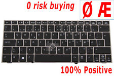 For HP EliteBook 2170P 700680-091 Laptop Keyboard Norwegian Danish Nordic Norsk picture