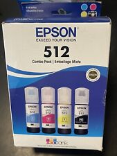 Epson T512 4 Color Bottle EcoTank Ink High Yield (T512520) Genuine OEM Original picture