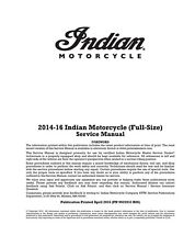 2014 Indian Chief Vintage / Chieftain / Roadmaster Service Repair Manual CD picture