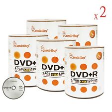 1000 Pcs Blank Smartbuy 16X DVD+R 4.7GB Logo Top Data Video Recordable Disc picture