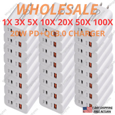 For iPhone 13 12 11 8 X 20W Fast Charger Block USB Type C Wall Power Adapter Lot picture