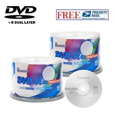 100-Pack SmartBuy Logo Top Surface DVD+R DL 8X Dual Layer 8.5GB Recordable Disc picture