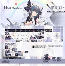 Azur Lane Keycaps HMS Cheshire Anime PBT Dye-sub 130 Keys for Cherry MX Keyboard picture