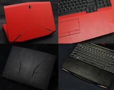 KH Laptop Carbon fiber Leather Sticker Skin for Alienware 17 2013/2014 M17X R5 picture