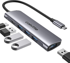 USB C to USB 3.0 Hub, Aluminum Type C to USB Hub with 4 USB 3.0 Ports & USB C Po picture