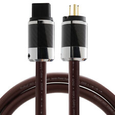 12AWG HIFi OFC Power Cable Audio US/EU Plugs Supply Mains ​C7/C15/C19 Connectors picture