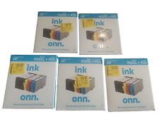 Lot of 5 Onn. HP 902XL Black & 902 Tri-Color Ink Cartridges NEW SEALED 🔥  picture