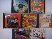 Lot 7 Educational CDrom Way Things Work MATH Nascar Star Wars BrainQuest picture