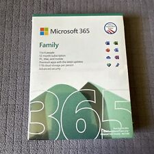 Microsoft 365 Family (One-Year, Up to 6 people) Brand New Sealed. MA Edition. picture