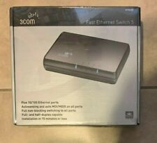 3Com 3CFSU05 Fast Ethernet Switch 5 10/100 Ports NEW Factory Sealed picture