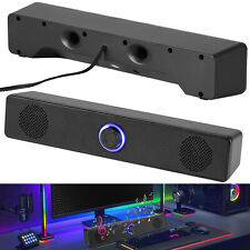 Stereo Bass Sound Computer Speakers 3.5mm USB Wired Soundbar for Desktop Laptop picture