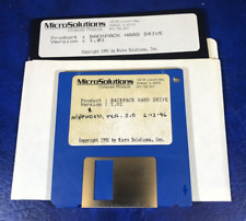 Vintage MicroSolutions Discs for Backpack Hard Drive 1991 ver. 1.01 picture
