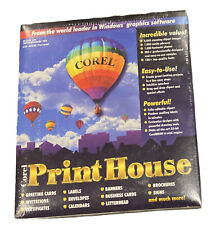 Corel Print House NEW IN BOX NIB Windows 95 1995 Vintage Graphics Software picture