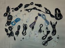 (BUNDLE) LOT OF 25 USB 2.0 A-Male to Micro B Cables VARIOUS BRANDS & LENGTHS picture