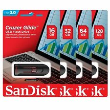 SanDisk Cruzer Glide USB 3.0 16GB 32GB 64GB 128GB 256GB Flash Drive Memory Lot picture