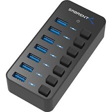 Sabrent 36W 7-Port USB 3.0 Hub with Individual Power Switches and LEDs (HB-BUP7) picture