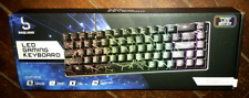 LED Gaming Keyboard ~Rainbow LED Breathing Backlight~ Size: 12.2