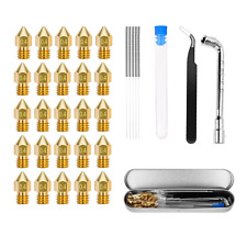 25 PCS 3D Printer Brass Nozzles 0.4mm MK8 Ender 3 Nozzles Extruders for with DIY picture