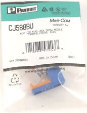 PANDUIT CJ588BU RJ45 MINI-JCK CAT5EMODULE PLASTIC BLUE INFORMATION OUTLET picture